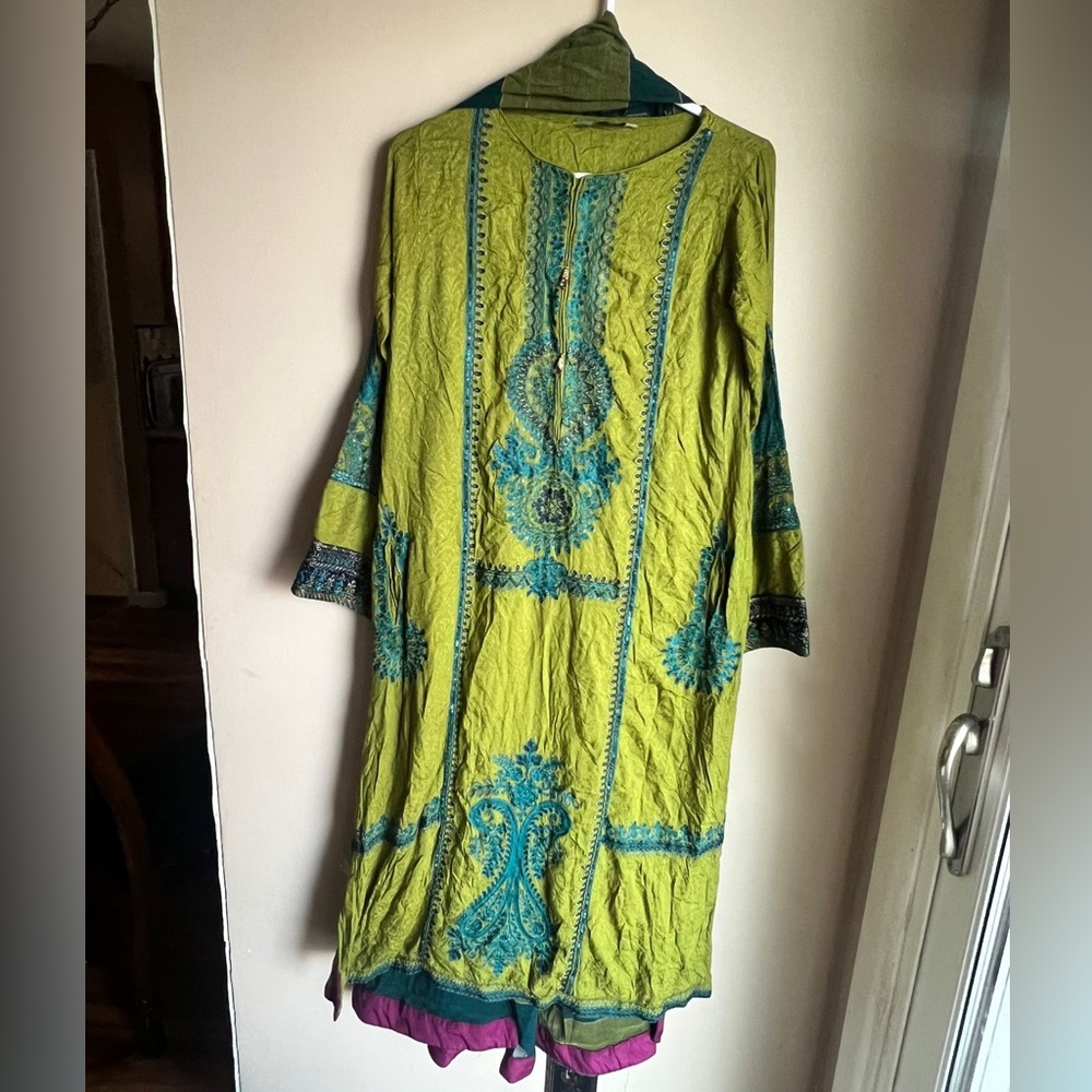 Authentic Maria b winter linen dress